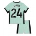 Chelsea Reece James #24 Tredjedraktsett Barn 2023-24 Kortermet (+ Korte bukser)